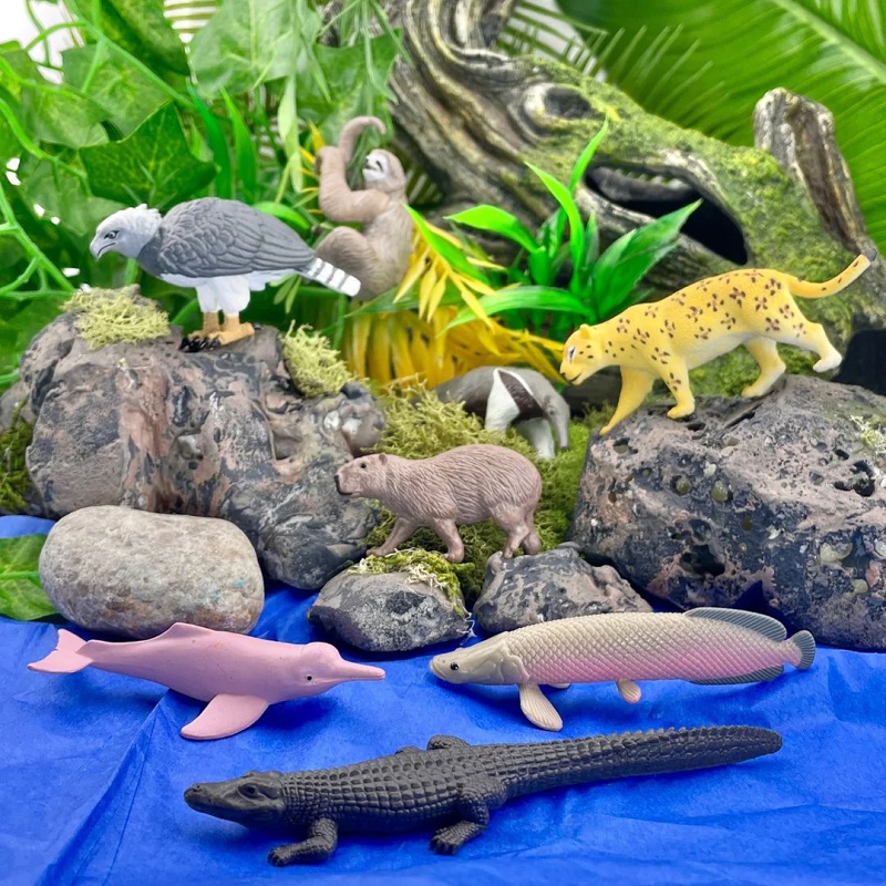 realistlikud loomafiguurid lõuna-ameerika loomad loomakujud