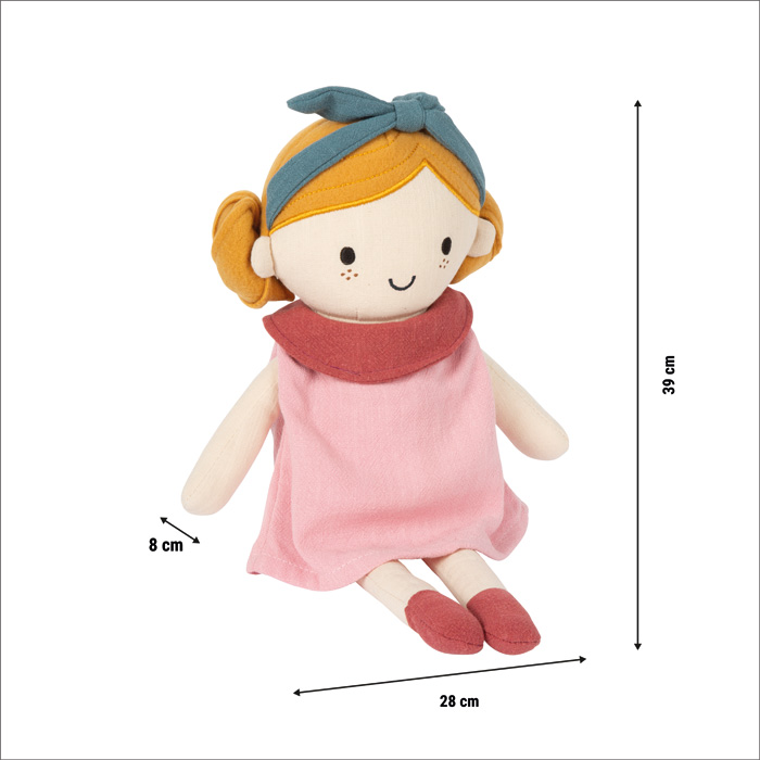 kaltsunukk 39 cm – pehme kaisunukk beebile ja väikelapsele