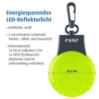 REER Light&Go turvavalgusti – 3 valgusrežiimi
LED helkur karabiiniga REER Light&Go turvavalgusti – 3 valgusrežiimi LED helkur karabiiniga