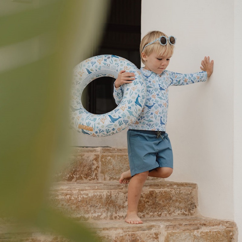 Little Dutch ujumisrõngas, sinine "Ocean Dreams" ujumiseks rõngas lapsele