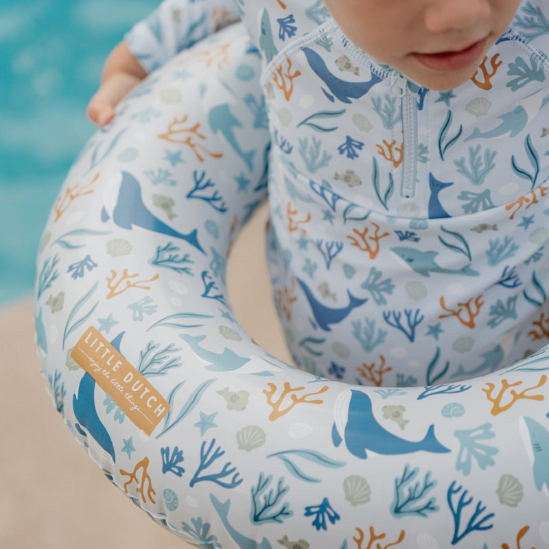 Little Dutch ujumisrõngas, sinine "Ocean Dreams" ujumiseks rõngas lapsele