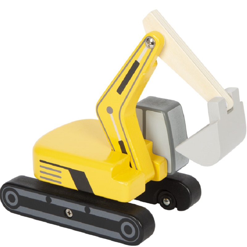 Realistliku disainiga ekskavaator – pöörleva kraana ja liikuva kopaga