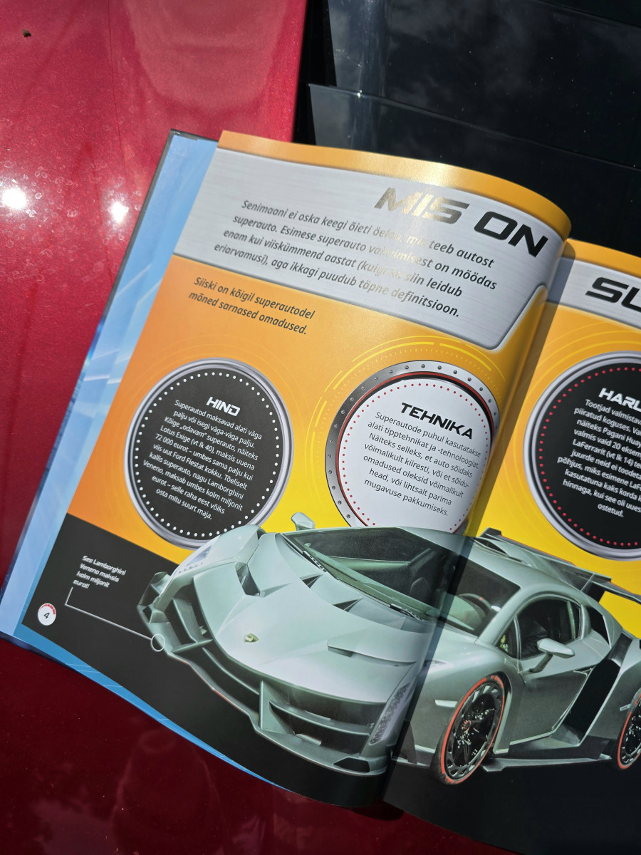 Raamat „Superautod“ – realistlik teejuht maailma kiireimate autode juurde