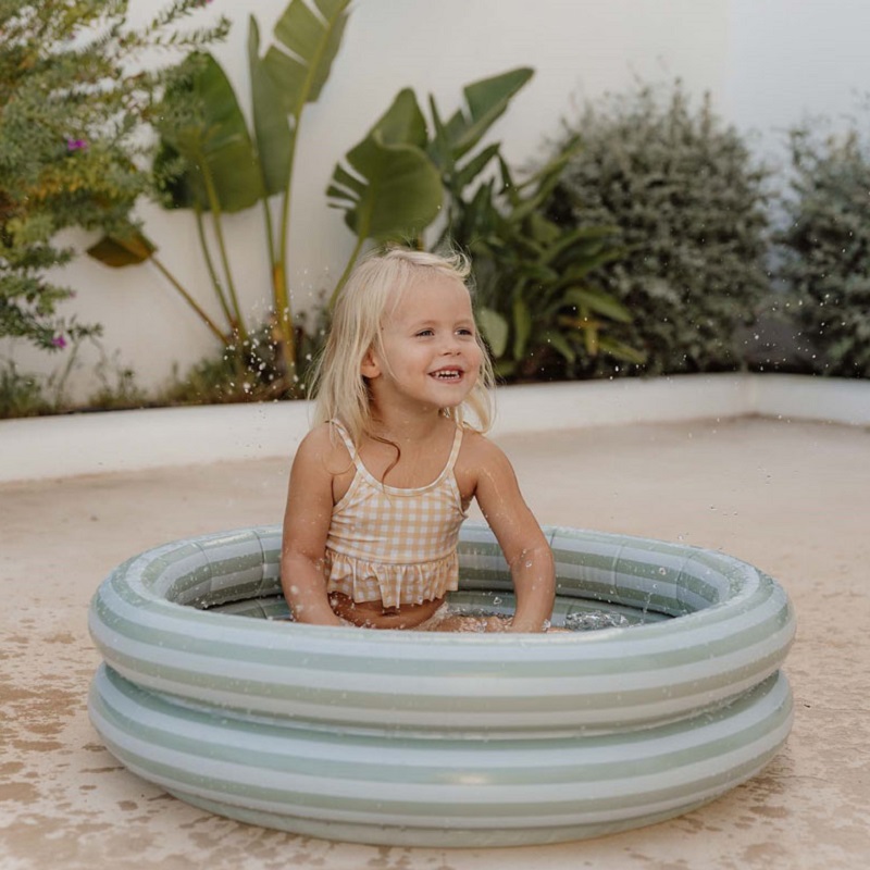 Little Dutch laste bassein Ø 80 cm, roheline "Fresh Greens" suvi ujumisbassein lastele beebile pisike bassein suvekaup lastebassein täispuhutav