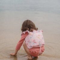 Little Dutch Ocean World neopreenist ujumisvest lastele roosa satsidega