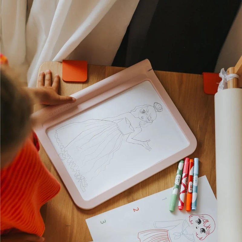 KIDYWOLF KIDYDRAW-PRO Fashion valgustahvel lastele A4 valgustahvel moedisaini ja riietuste joonistamiseks lapsele