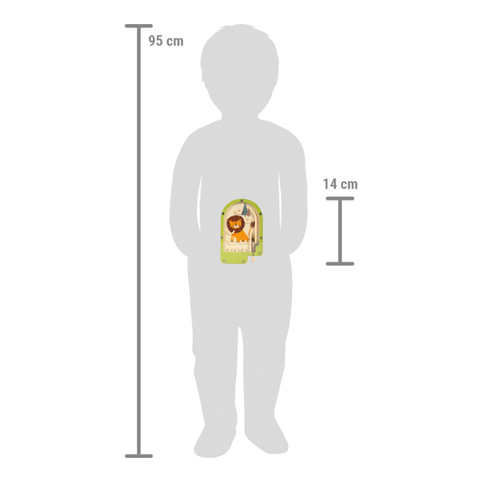 Klassikaline lõvi disainiga pinball mäng – ideaalne reisile