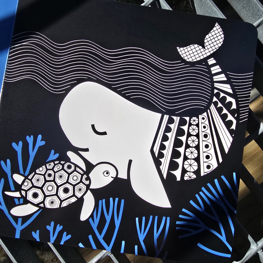 Raamat „Tita esimesed lood“ – beebi esimene ettelugemisraamat Mustvalgete piltidega pappraamat beebile