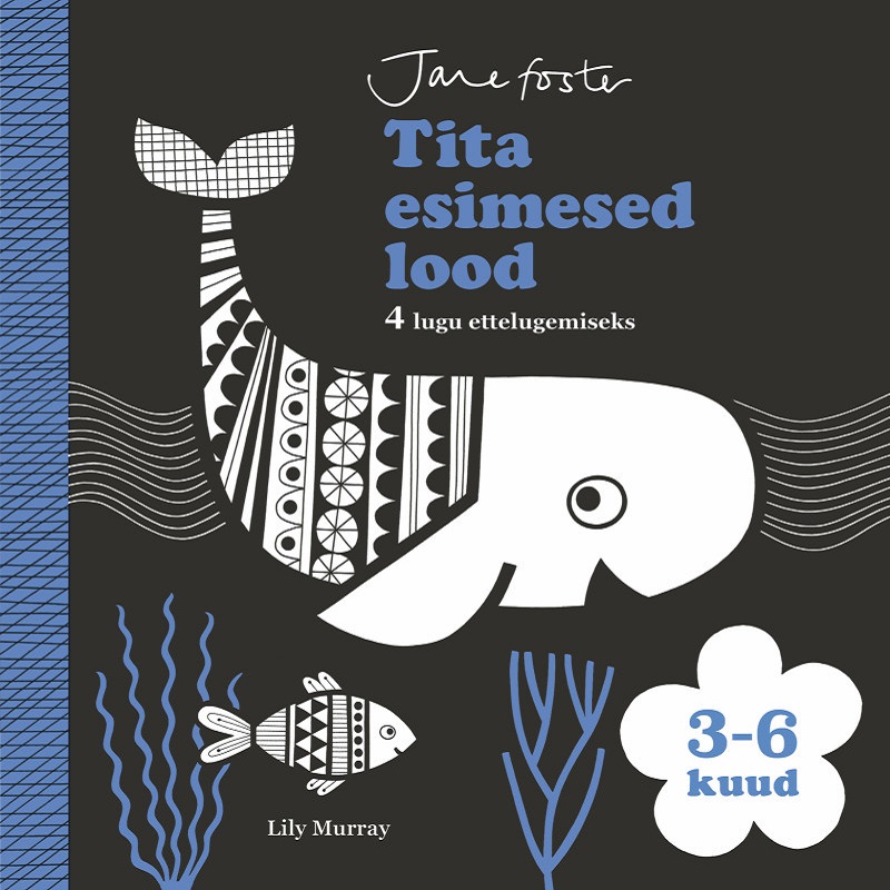 Raamat „Tita esimesed lood“ – beebi esimene ettelugemisraamat Mustvalgete piltidega pappraamat beebile