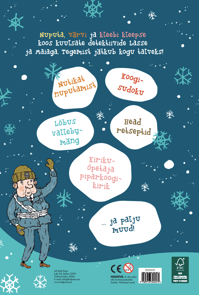 „Lasse ja Maia talveraamat“ nuputamise, mängude ja retseptidega lastele