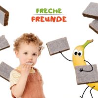 Freche Freunde puuviljabatoonid kirsi banaani, 4 tk batoonikesed naturaalne suhkruta puuviljadest kirsibatoon banaanibatoon