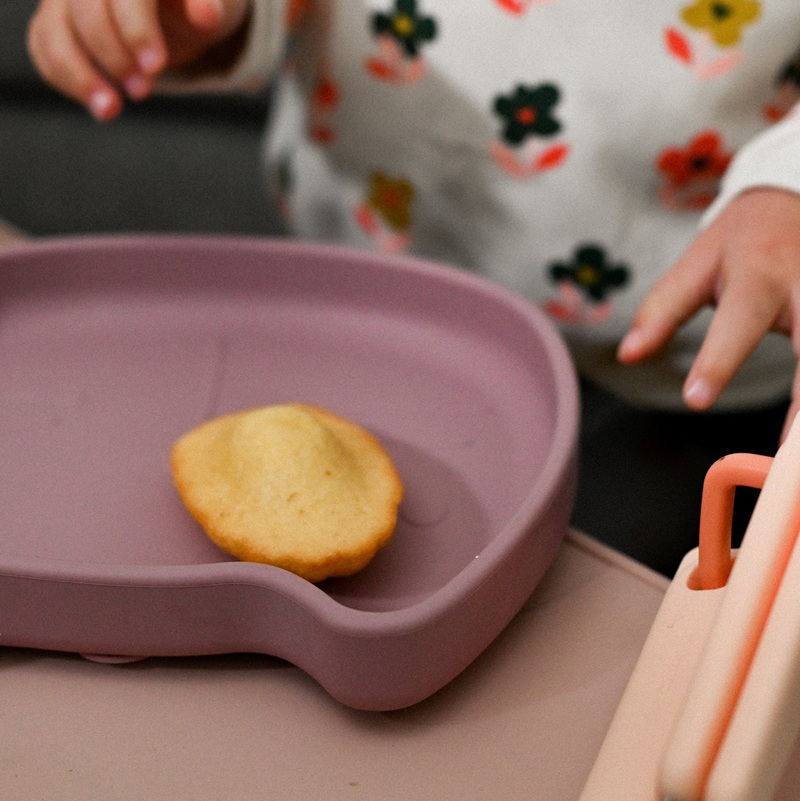 BPA-vaba toidukindel silikoon taldrik iminapaga