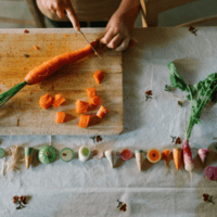 Grapat Veggies käsitsi värvitud puidust köögiviljad mängukööki ja poemängu