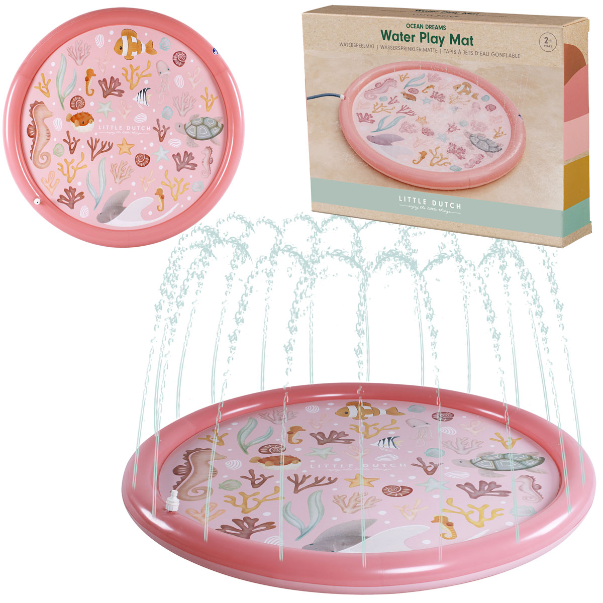 Little Dutch mängumatt vihmutiga "Ocean Dreams" rannamänguasjad lastele vihmuti