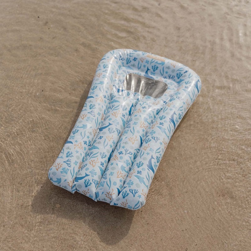 Little Dutch täispuhutav madrats, sinine "Ocean Dreams" ujumismadrats lebomadrats täispuhutav veemadrats lastele