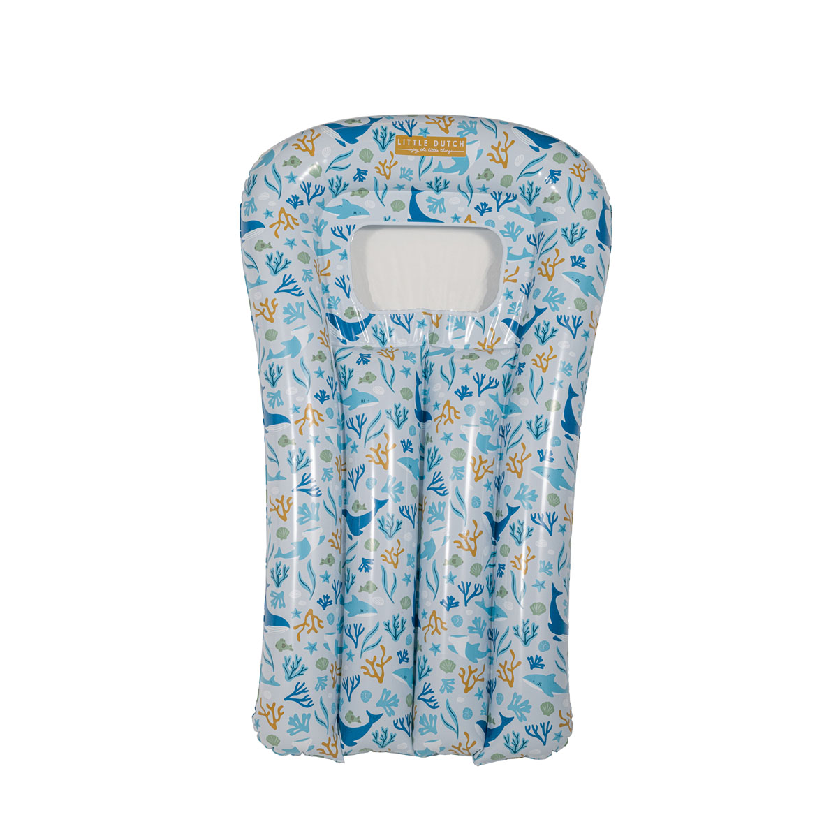 Little Dutch täispuhutav madrats, sinine "Ocean Dreams" ujumismadrats lebomadrats täispuhutav veemadrats lastele