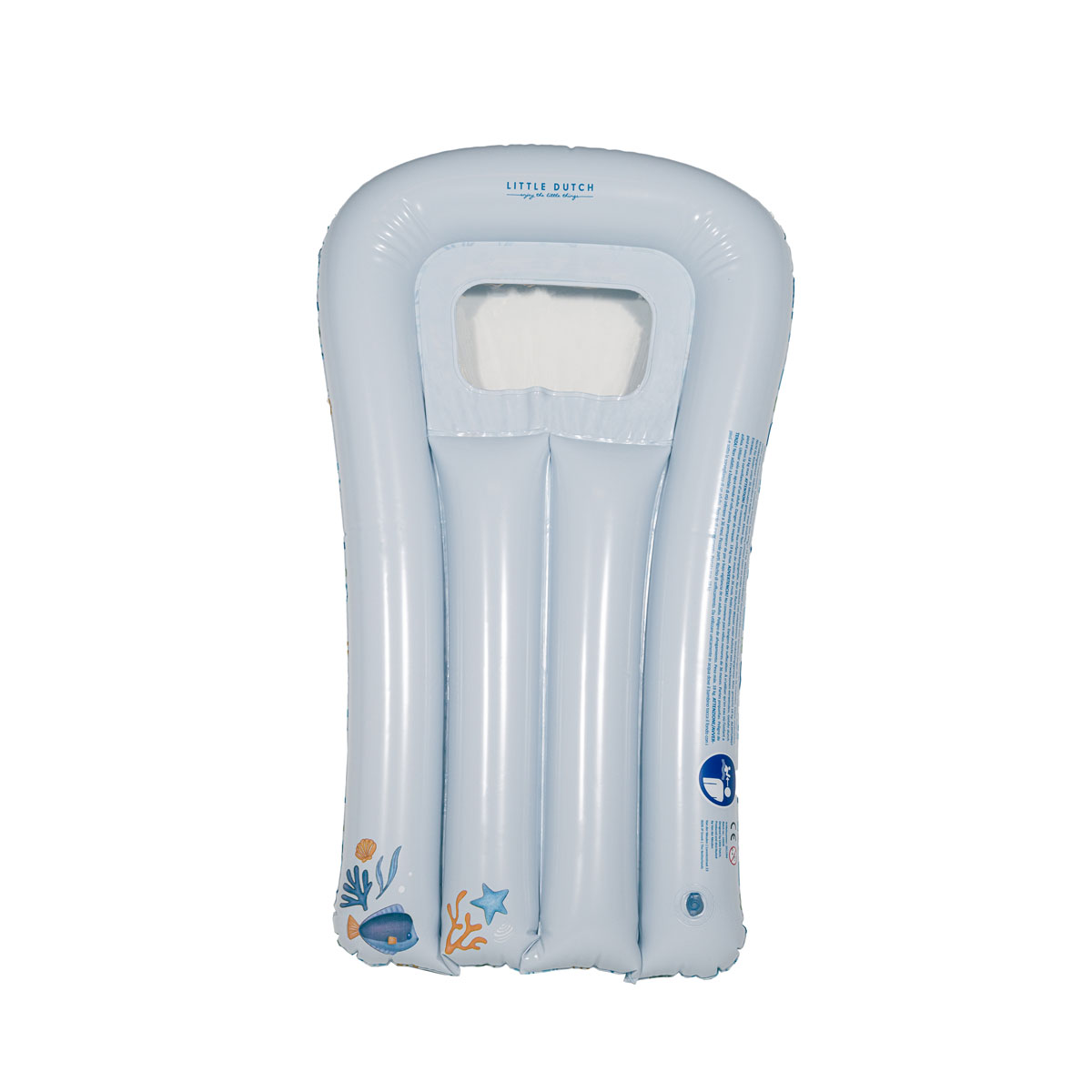 Little Dutch täispuhutav madrats, sinine "Ocean Dreams" ujumismadrats lebomadrats täispuhutav veemadrats lastele