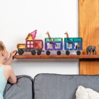 Magnetklotsid Connetix - 50tk suur pastelne autokomplekt