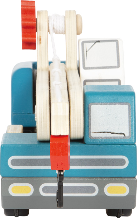 Puidust kraana veoauto – interaktiivne ja arendav mängusõiduk lastele