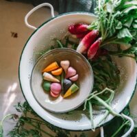 Grapat Veggies käsitsi värvitud puidust köögiviljad mängukööki ja poemängu