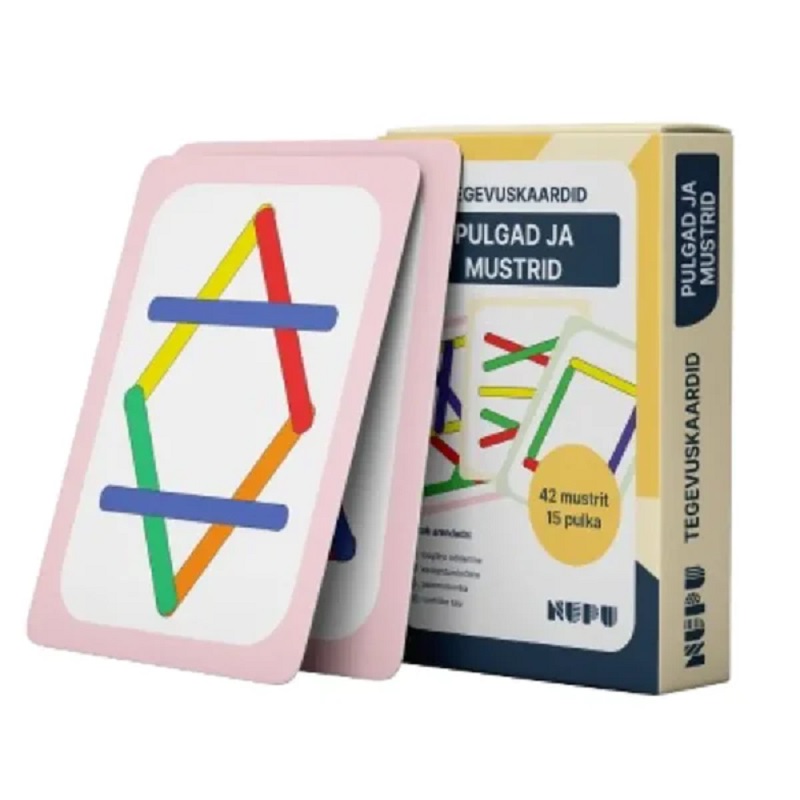 Tasuta õppekaardid - Nupu Pulgad ja mustrid - www.lapseheaks.ee
