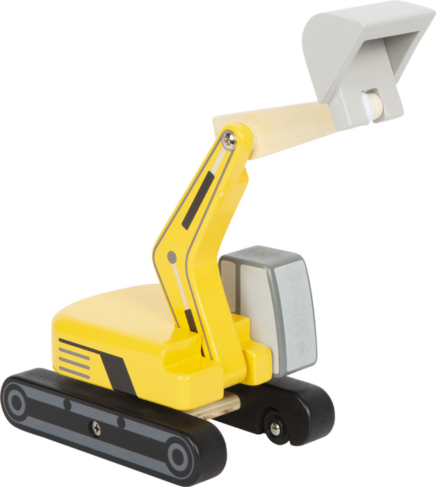 Realistliku disainiga ekskavaator – pöörleva kraana ja liikuva kopaga