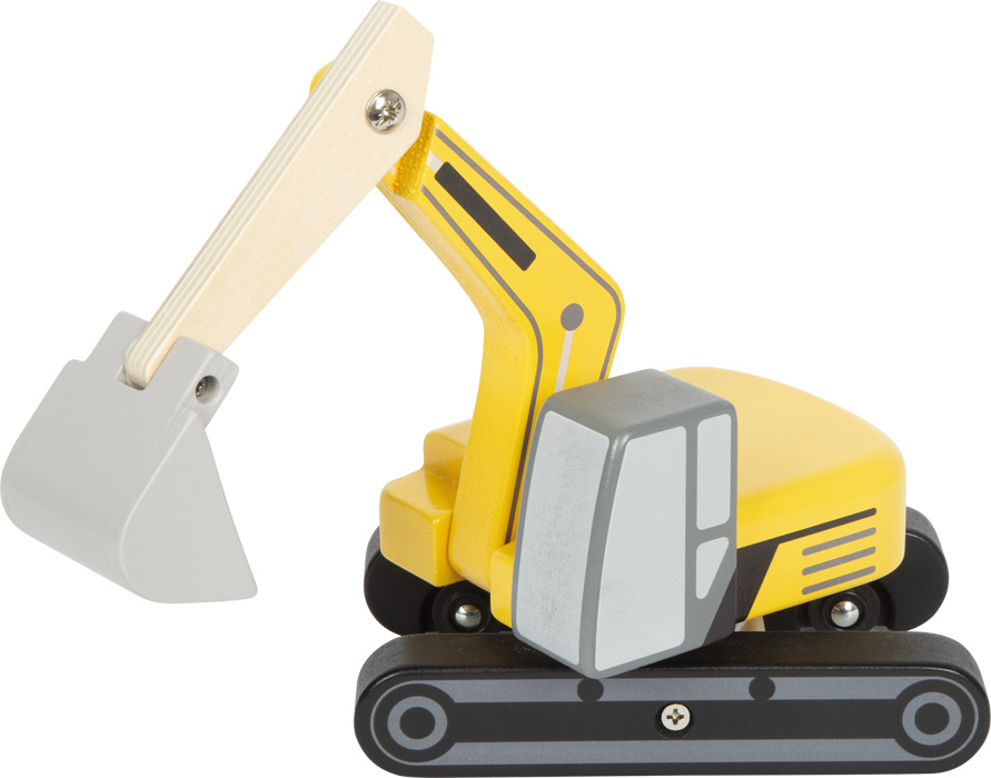 Realistliku disainiga ekskavaator – pöörleva kraana ja liikuva kopaga