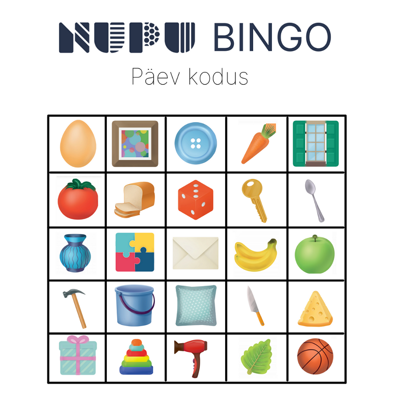 Tasuta NUPU õppemäng - Bingo Päev kodus - www.lapseheaks.ee