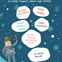 „Lasse ja Maia talveraamat“ nuputamise, mängude ja retseptidega lastele