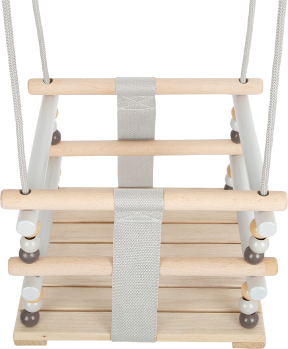 Turvaline reguleeritava kõrgusega puidust beebikiik