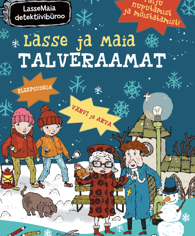 „Lasse ja Maia talveraamat“ nuputamise, mängude ja retseptidega lastele