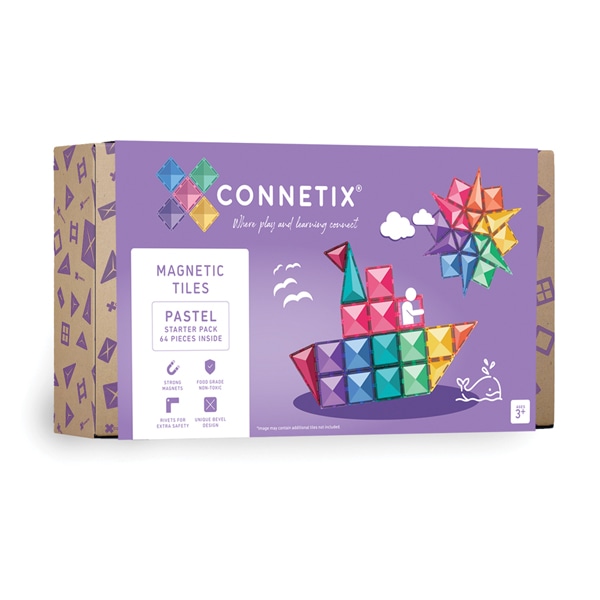 Connetix magnetklotside pastelne stardikomplekt alustamiseks