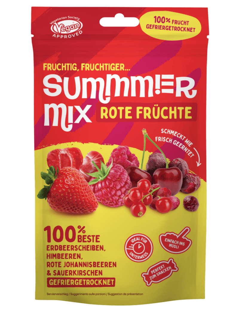 SUMMMER külmkuivatatud punaste marjade mix 25 g