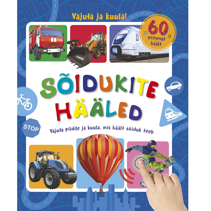 realistlike helidega raamat sõidukite hääled lastele