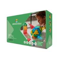 Cleverclixx Curved Dome Pack Intense 47 tk – kumerad kolmnurga kujuga magnetklotsid, mis ühilduvad Connetix ja teiste magnetklotsidega
