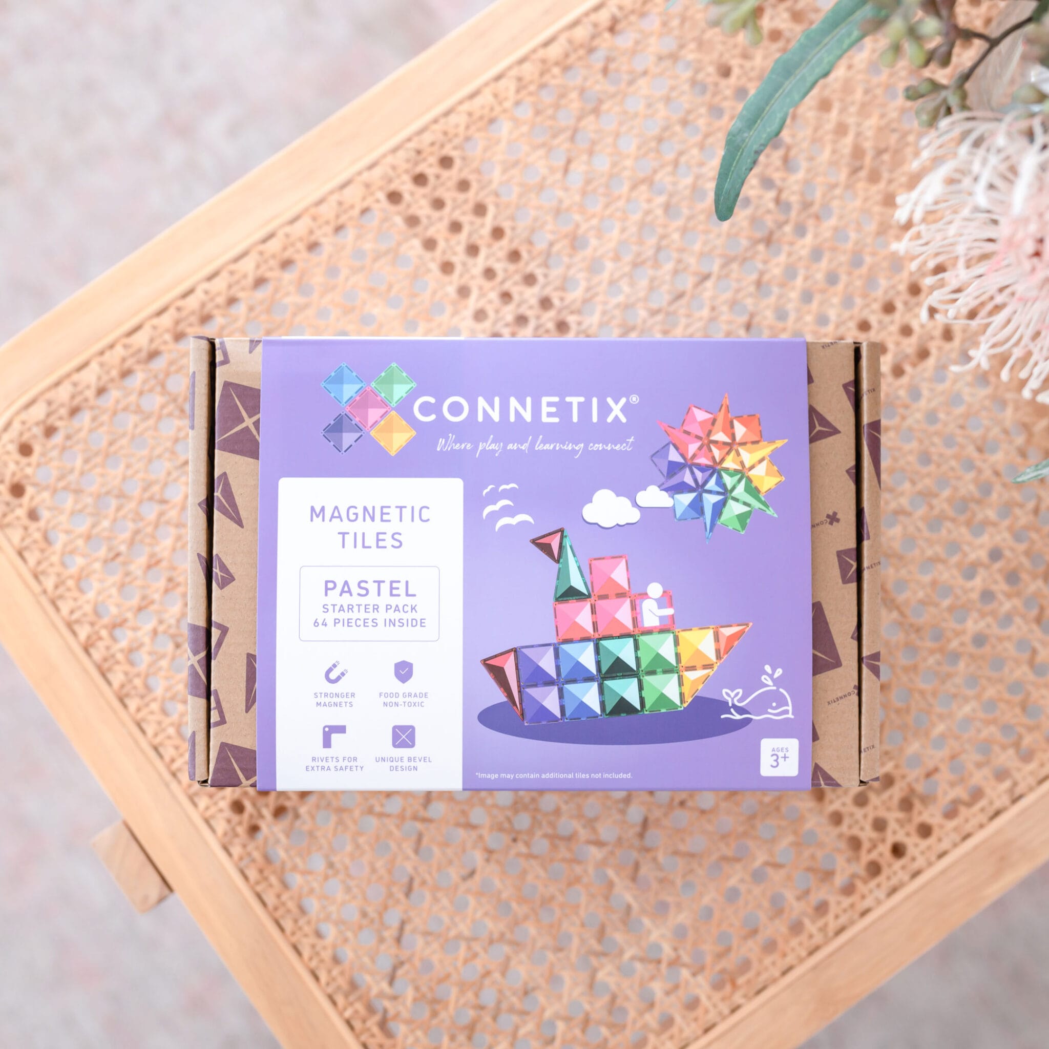 Connetix magnetklotside pastelne stardikomplekt alustamiseks 1
