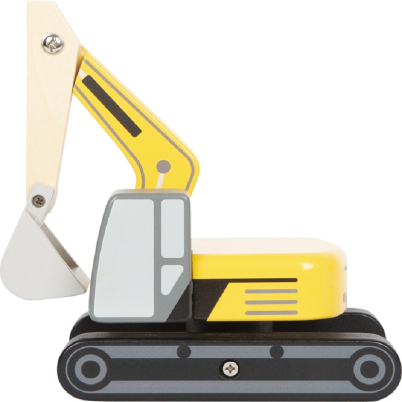 Realistliku disainiga ekskavaator – pöörleva kraana ja liikuva kopaga