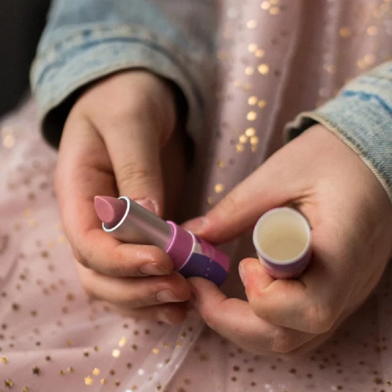 Namaki orgaaniline meigikomplekt koos öökullipeegliga COSMOS Organic sertifikaadiga vegan meigikomplekt lastele