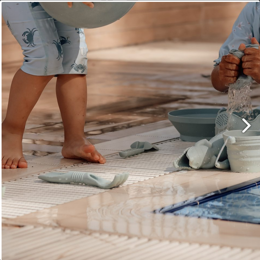 Scrunch Double Digger silikoonist kühvel ja reha Kahekordne liivakühvel lapsele silikoonist