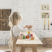 Grapat Nest Bowls 24 värvilise puidust ladumis- ja sorteerimiskausi komplekt