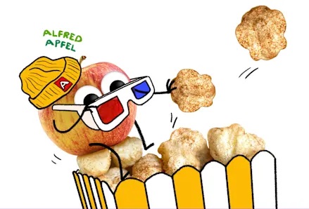 Freche Freunde mahe õuna-karamelli popkorn – lapsesõbralik maius