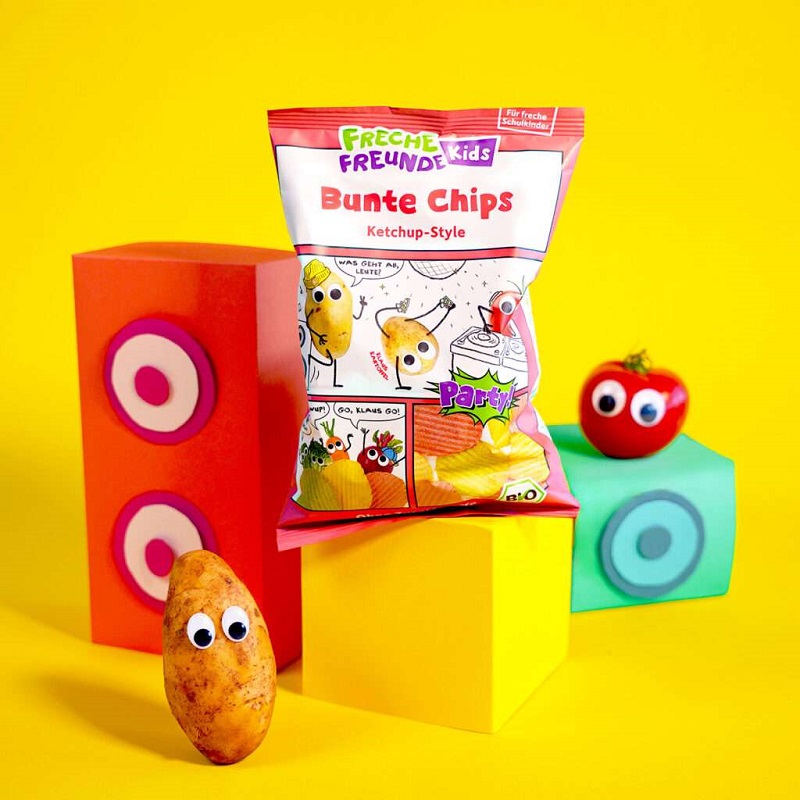 tervislikud laste krõpsud ketšupi maitsega vegan snäkk lastele alates 1. eluaastast orgaanilised köögiviljakrõpsud lapsele