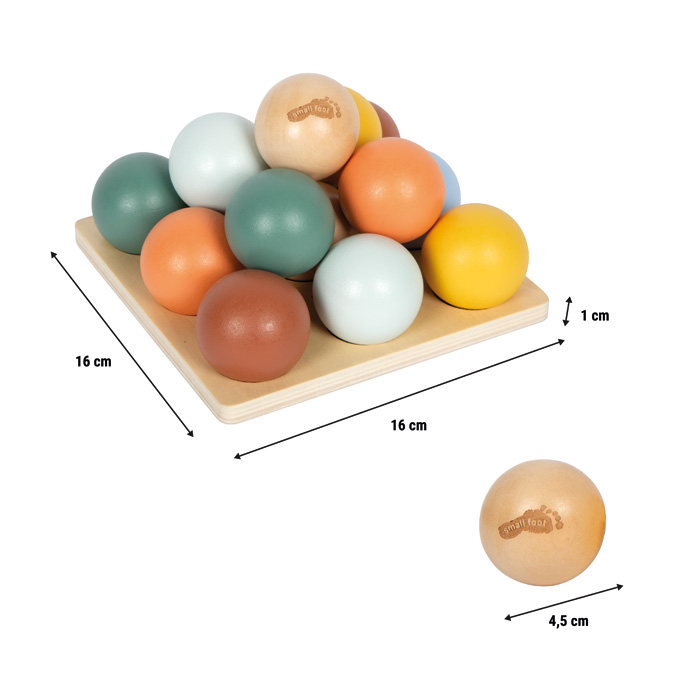 Puidust pallide sorteerimine – 14 värvilist palli ja 9 värvipesaga alus
Montessorist inspireeritud sorteerimismäng – peenmotoorika ja käe-silma koordinatsioon Puidust pallide sorteerimine – 14 värvilist palli ja 9 värvipesaga alus Montessorist inspireeritud sorteerimismäng – peenmotoorika ja käe-silma koordinatsioon