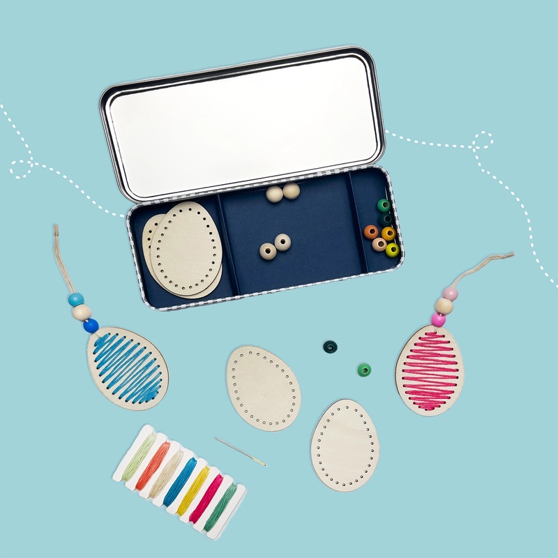 Cotton Twist Springtime Stitches munakaunistuste komplekt – lihavõtte meisterdamiskomplekt munadepühadeks