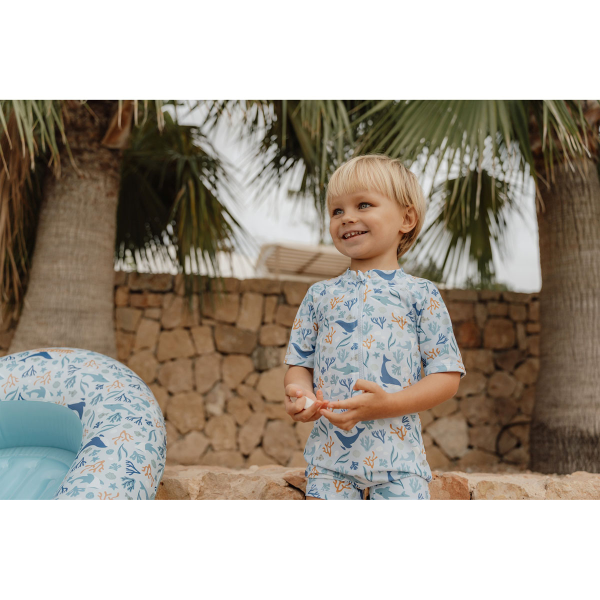 Little Dutch täispuhutav laste kummipaat, sinine "Ocean Dreams Blue" kummipaat paat laev lastele minipaat