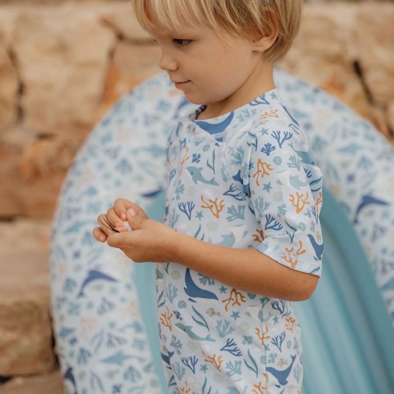 Little Dutch täispuhutav laste kummipaat, sinine "Ocean Dreams Blue" kummipaat paat laev lastele minipaat