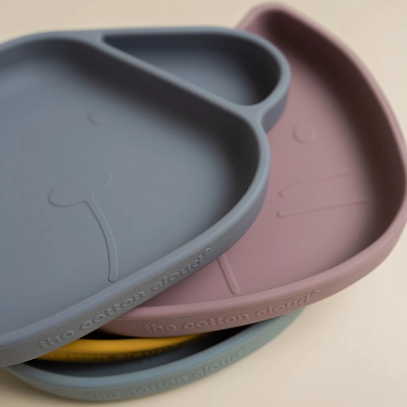 Iminapaga silikoonist taldrik lapsele – tugev suction cup ja turvaline söögiaeg