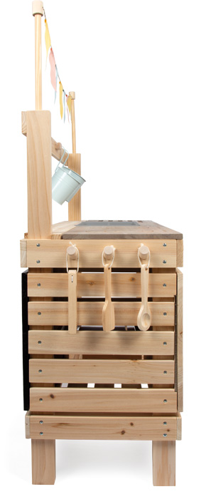 small foot mudaköök ja mänguköök lastele – õueköögikomplekt liiva ja veega mängimiseks