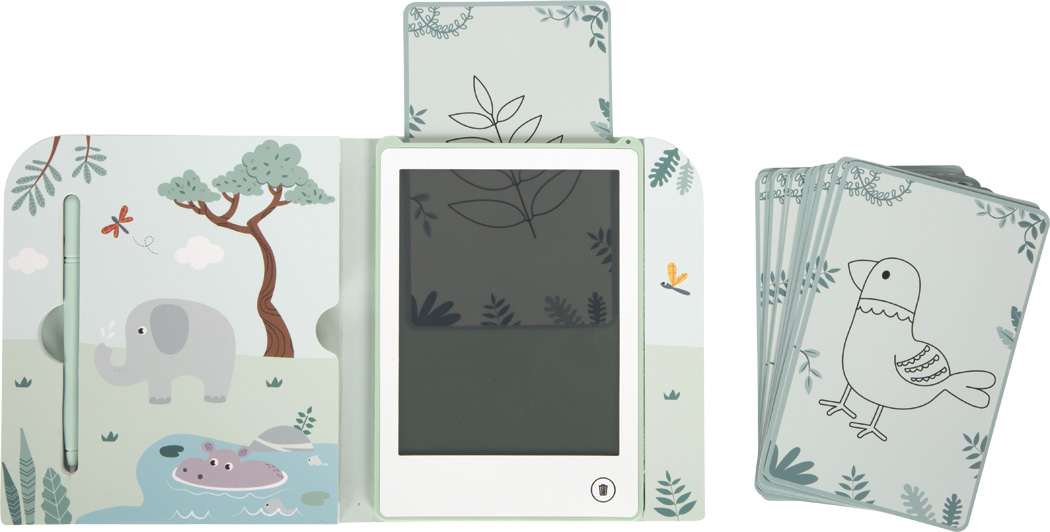 LCD joonistusraamat šabloonidega lastele