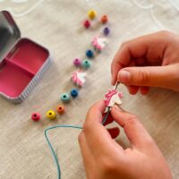 Cotton Twist Bracelet Bead Kit – käevõru helmeste komplekt ükssarvik